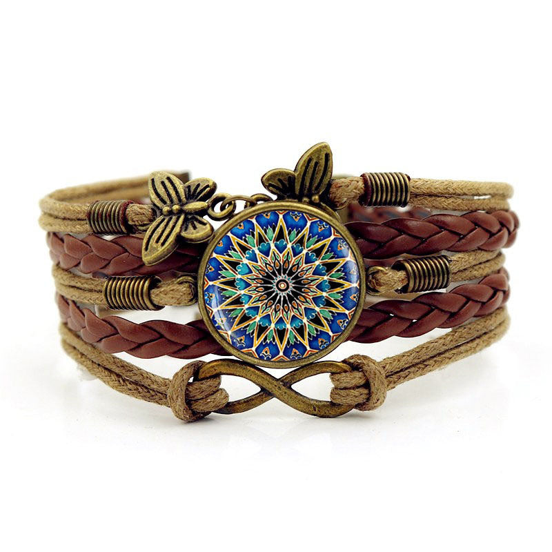 European And American Vintage Infinity Symbol Butterfly Bracelet