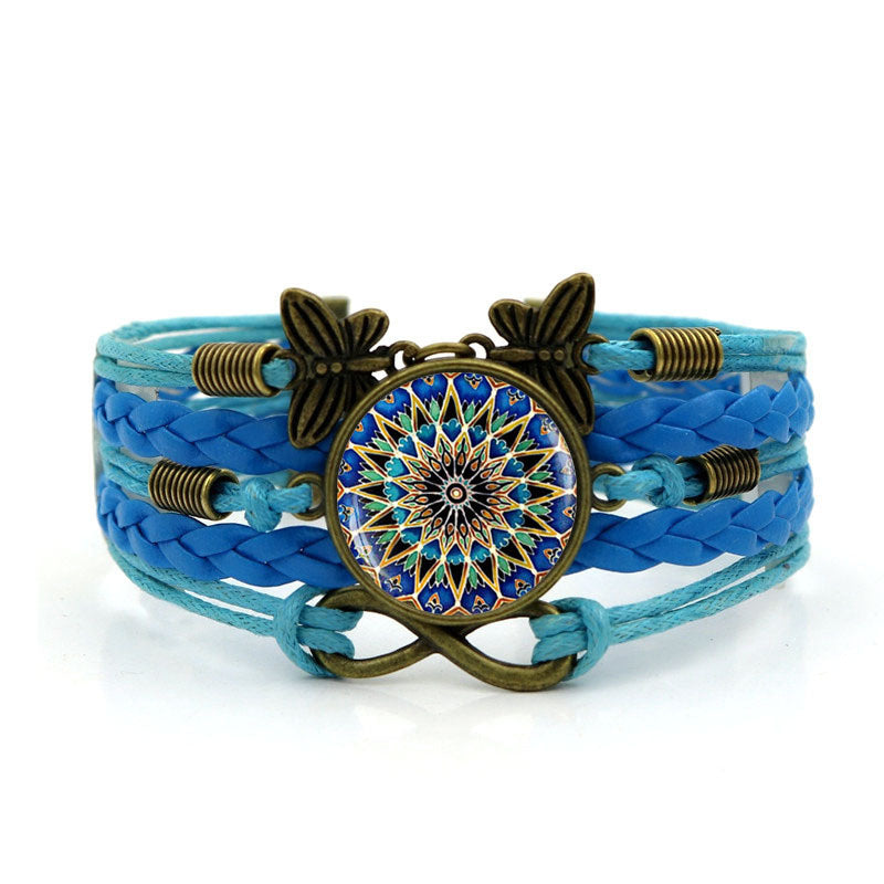 European And American Vintage Infinity Symbol Butterfly Bracelet