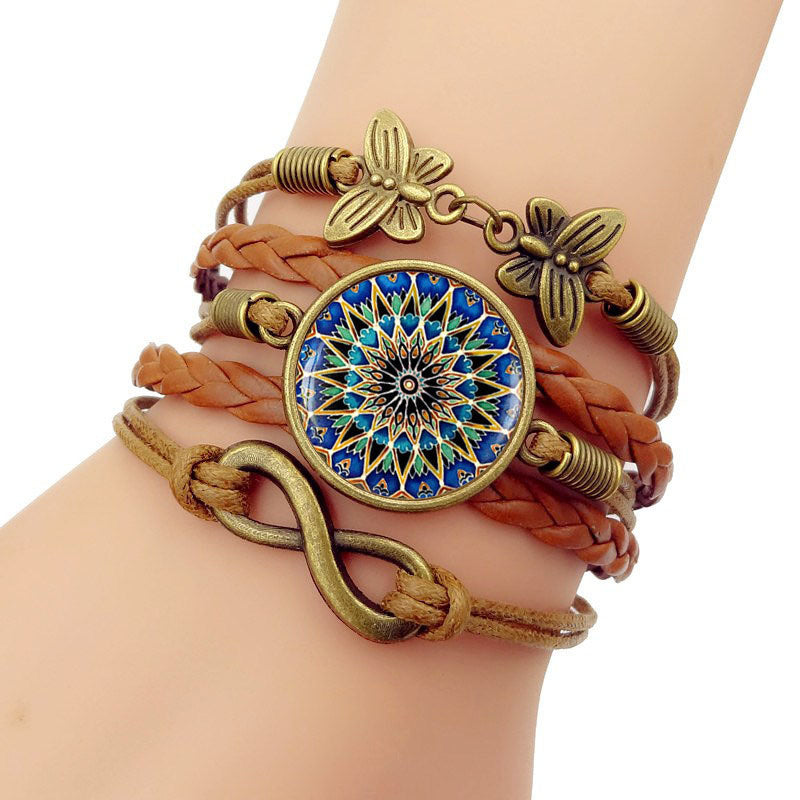 European And American Vintage Infinity Symbol Butterfly Bracelet