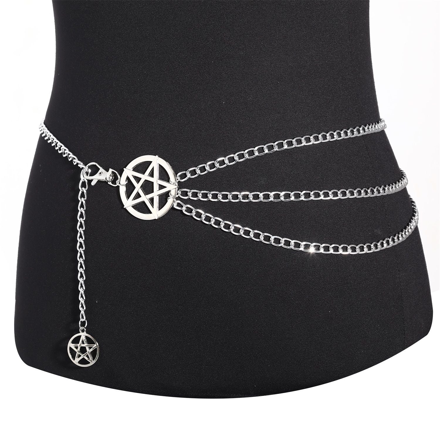 Alloy Five-star Waist Chain Is Versatile And Non Mainstream