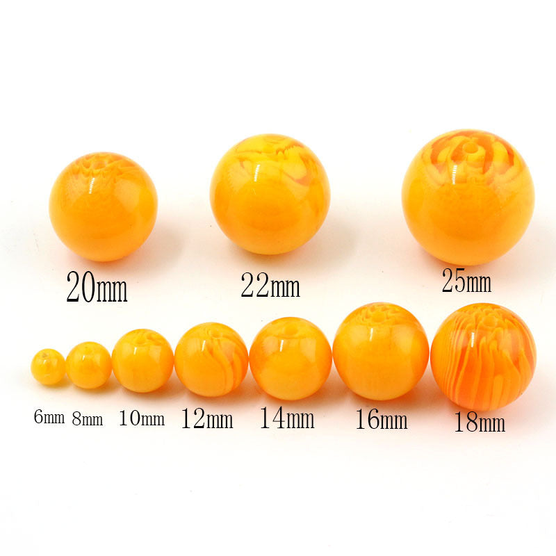 Beeswax Round Beads 6mm-20mm Loose Buddhist Beads Jewelry