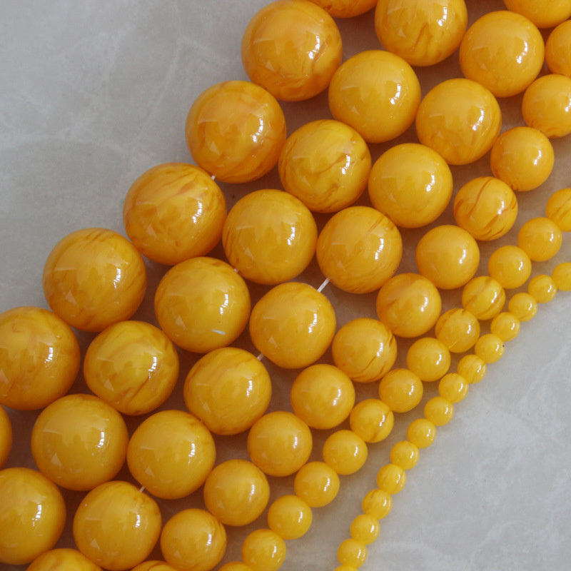 Beeswax Round Beads 6mm-20mm Loose Buddhist Beads Jewelry