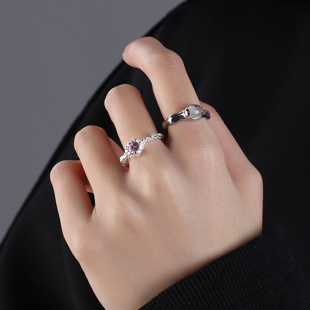 Doudou Irregular Agate Women's Ring, With An Unfading Personality