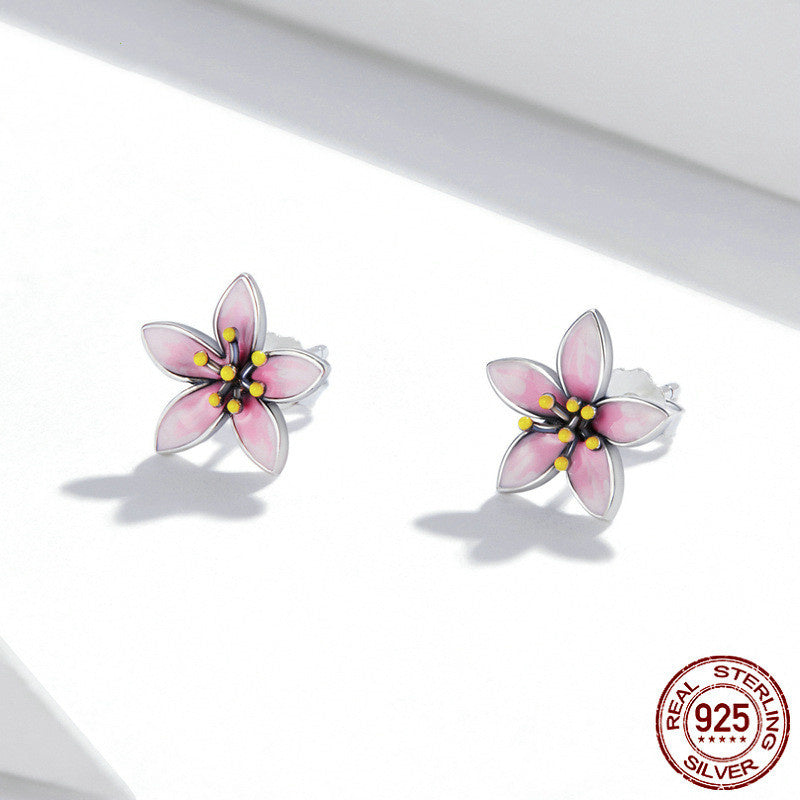 Cherry Blossom White Fungus Nail Female Drip Oil
