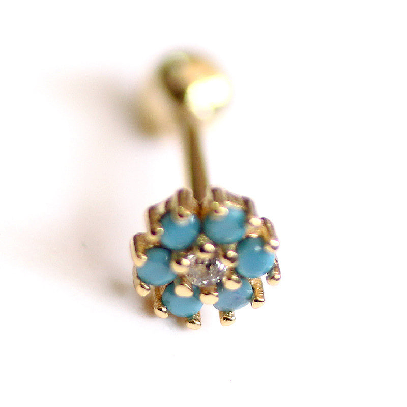Beautiful Blue Earrings Fashionable Pine