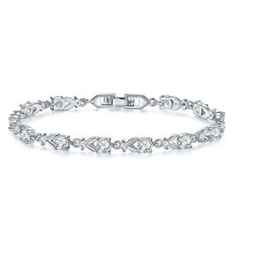Fashion Versatile Elegant Hollow Diamond Heart Bracelet